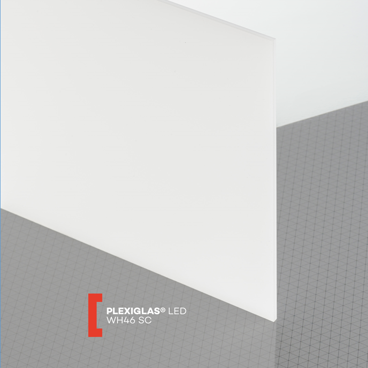PLEXIGLAS® LED Acrylglas Platte Weiß